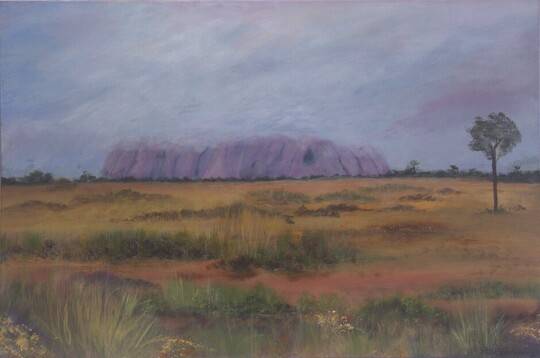 Raining at Uluru