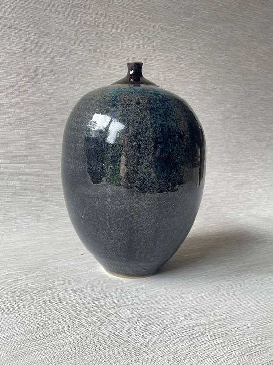 Floating Blue vessel